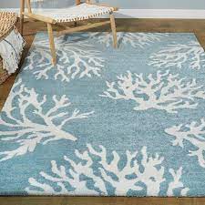coastal c print area rug