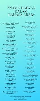 Mari kenal haiwan dalam kalimah bahasa arab. Nama Nama Haiwan Dalam Bahasa Arab