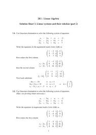 2e1 linear algebra solution sheet 3