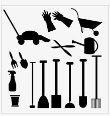 Garden Tools Silhouette Png Image