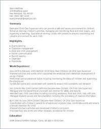 Daycare Assistant Resume Objective Worker Childcare Spacesheep Co