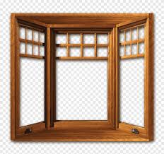Brown Wooden Window Casement Window