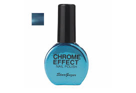 blue chrome effect stargazer nail polish