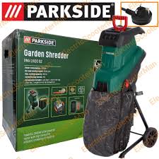 parkside 2400w garden shredder with 45l