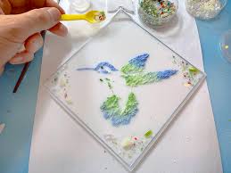 How To Use Stencils With Glass Art