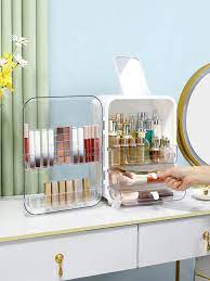 1pc white large multi layer makeup box