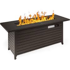 By rst brands (10) $ 3786 50. Amazon Com Best Choice Products 57in 50 000 Btu Rectangular Extruded Aluminum Gas Fire Pit Table W Burner Lid Storage Cover Glass Beads Dark Brown Patio Lawn Garden