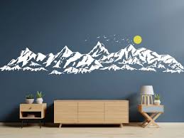 Large Mountains Wall Decal For Kids