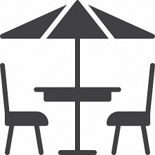 Cafe Chair Furniture Terrace Icon