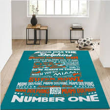 miami dolphins area rug living room