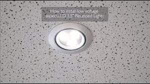 low vole can free recessed lights