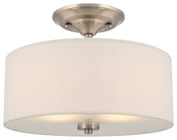 Visit us for restaurant lighting, hotel lamps, bar lights, and other commercial lighting. Kira Home Addison 13 Ceiling Light Off White Fabric Drum Shade Transitional Flush Mount Ceiling Lighting By Modum Decor