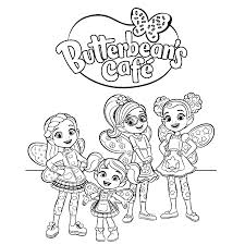 Download printable characters from butterbean's cafe coloring page. Butterbean Cafe Coloring Pages