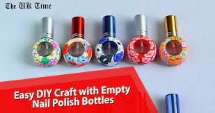 empty nail polish bottles