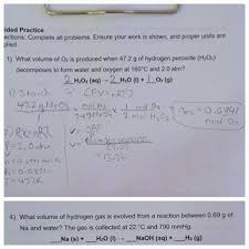 What Volume Of Hydrogen Gas Is