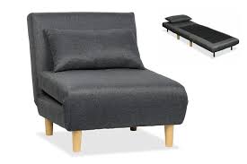 sofá cama de 1 plaza tapizado en loneta