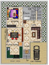 30x40 House Plan For East Facing 4