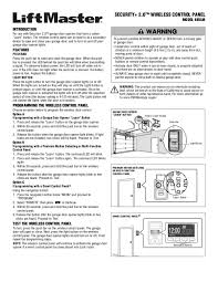 user manual liftmaster 885lm english