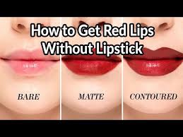 how to get red lips without lipstick