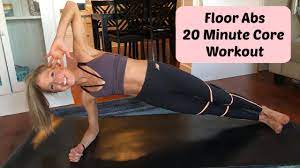 floor abs workout 20 minute home