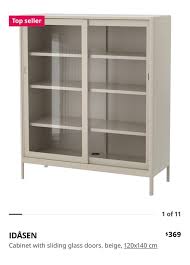 Ikea Cabinet With Sliding Glass Door