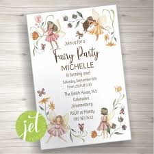 Editable Fairy Garden Party Invitation