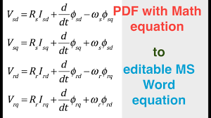 Links to free computer, mathematics, technical books all over the world, directory of online free computer, programming, engineering, mathematics, technical books, ebooks, lecture notes and. How To Convert Pdf With Maths Equations To Editable Ms Word Equations Maths Formulas To Word Youtube