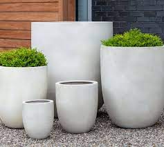 aurora clay outdoor planters pottery barn