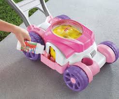 The little tikes gas 'n go mower will have your child taking care of the yard for fun with all the imaginative options that it comes with. Fisher Price Bubble Mower Pink Toys R Us Canada