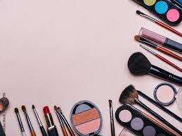 set of professional cosmetics makeup