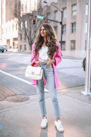 how to wear a pink blazer southern