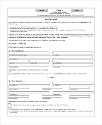 Free Lease Agreement Sample 8 Examples In Word Pdf