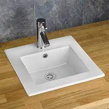 fully recessed inset bathroom sink berne
