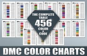 Dmc Color Charts And 456 Rgb Codes