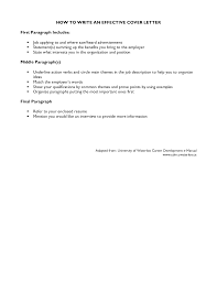 write a good covering letter   writing a good resume cover letter how to an  effective