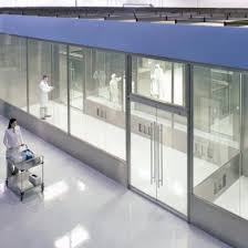 Pre Hung All Glass Cleanroom Door System