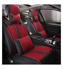 Vp1 Pu Leather Car Seat Cover Red Black