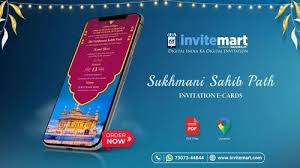 sukhmani sahib path invitation cards ll