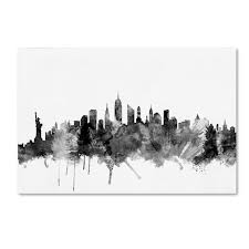 Fine Art New York City Skyline Black