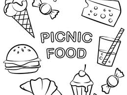 It's a beautiful day for a picnic! Free Easy To Print Food Coloring Pages Tulamama