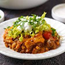 slow cooker keto taco ground beef
