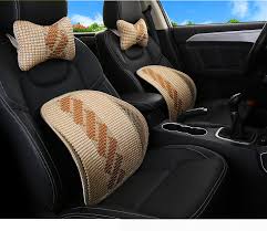 Polyester Bead Car Seat Cushion Lumbar