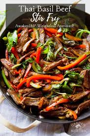 thai basil beef stir fry garden in