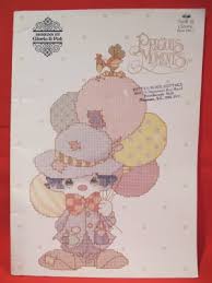 Vintage Precious Moments Cross Stitch Patterns Book Of Clowns