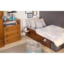 Update your bedroom with this sleek panel bed with a storage footboard with two drawers and two under bed storage drawers on each side of the bed. Copper Grove Rivne Storage Platform Bed With Drawers On Sale Overstock 29106918
