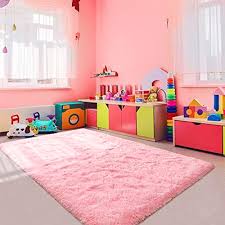 noahas fluffy pink rugs for bedroom 4x6