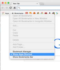 apps on from chrome bookmark bar