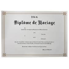 Diplome de la meillleurs soeur. Doublet Imprimeur De Diplomes De Mariage Noces D Argent Or Et Diamant