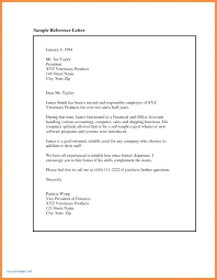 Sample Recommendation Letter For Employee Co Of Job From