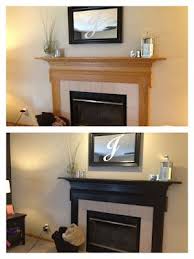 first comes love diy oak fireplace